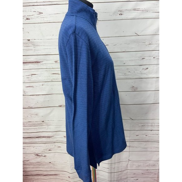 Chaps Newport Navy Blue Men’s Size Medium Pullover Zippered Shirt - Picture 2 of 9